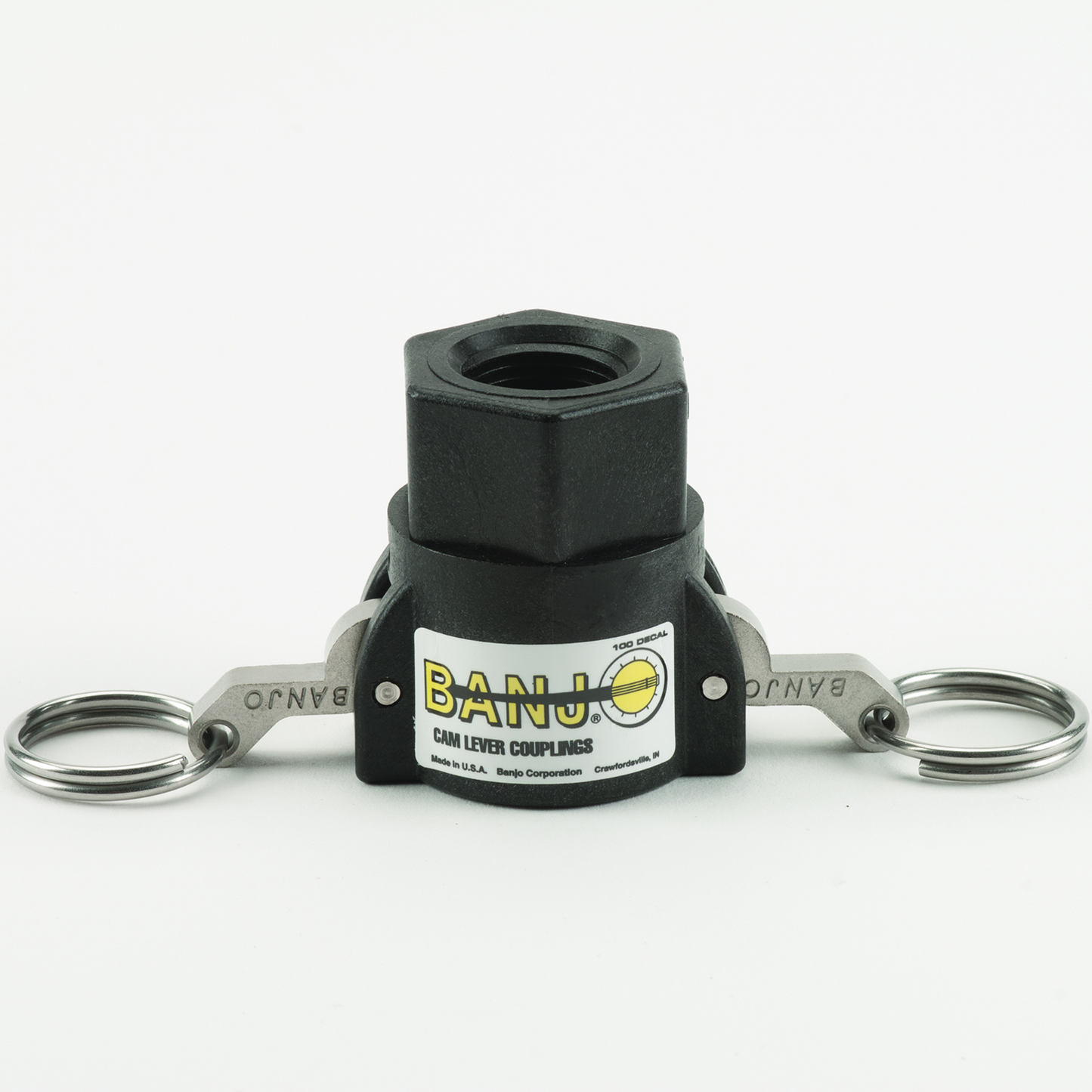 PP Adapter 3/4-inch FQDC X 1/2-inch FNPT | 050D | Banjo Corporation | Category-Adapter, Connector Type-Female NPT, Connector Type-Female QDC