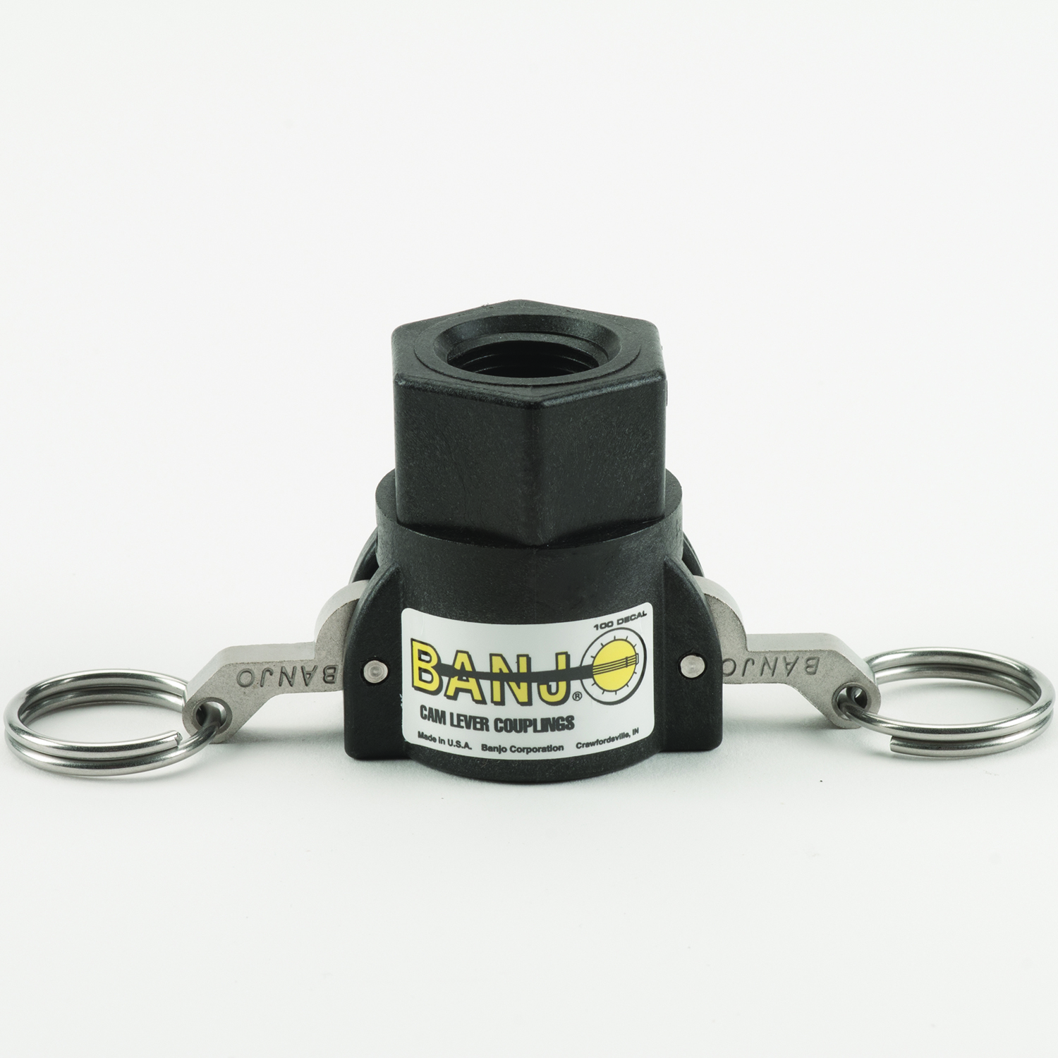 PP Adapter 3/4-inch FQDC X 1/2-inch FNPT | 050D | Banjo Corporation | Category-Adapter, Connector Type-Female NPT, Connector Type-Female QDC