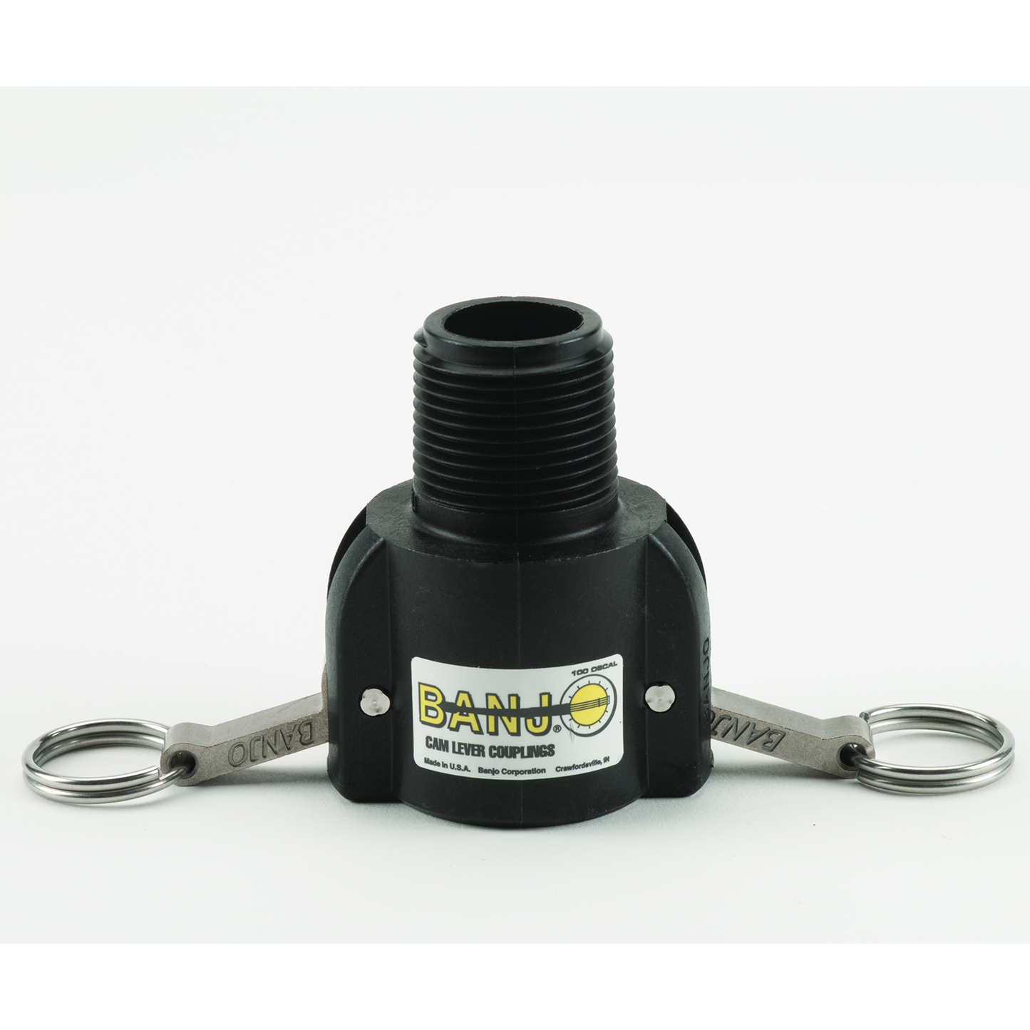 PP Adapter 1-inch MNPT X 1-inch FQDC | 100B | Banjo Corporation | Category-Adapter, Connector Type-Female QDC, Connector Type-Male NPT