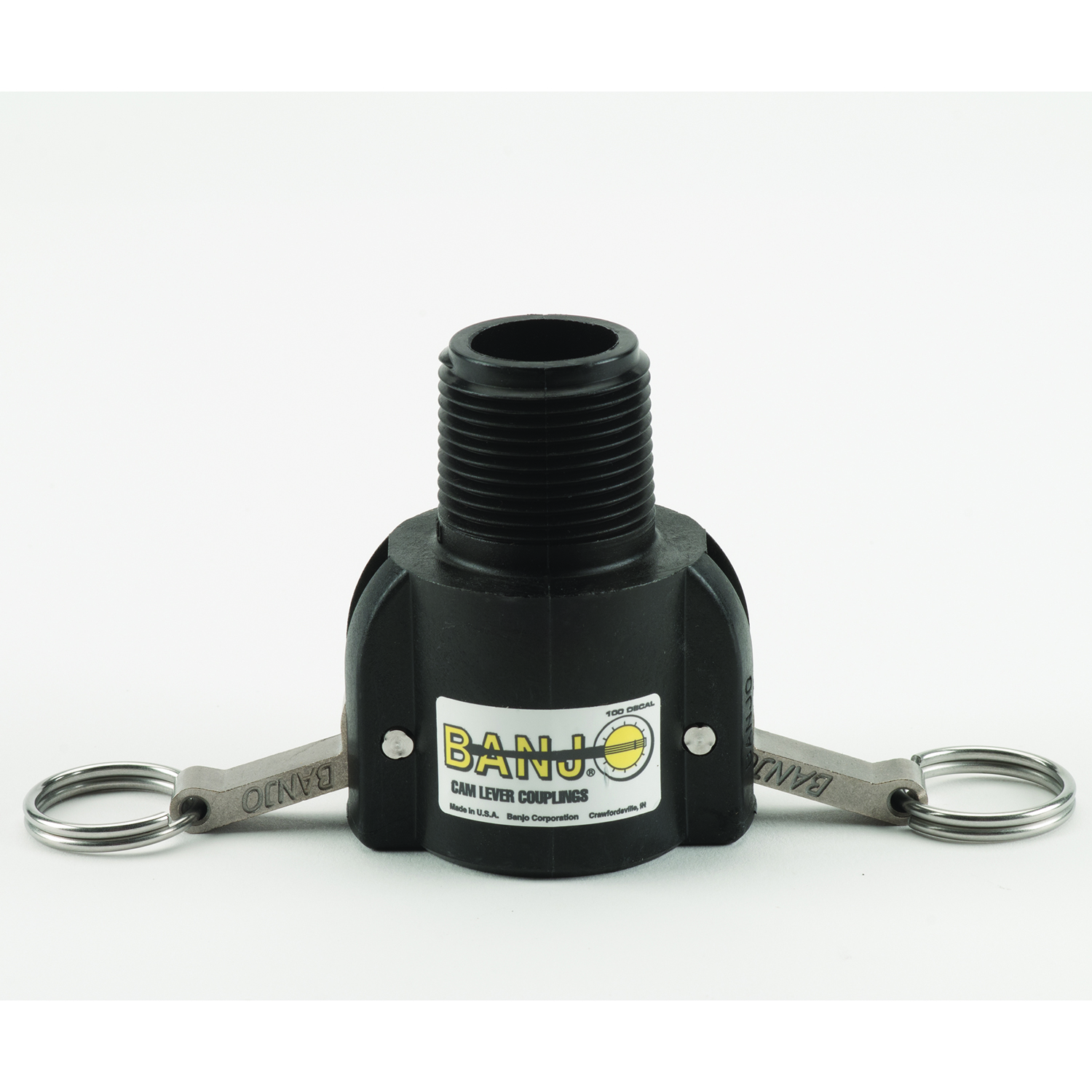 PP Adapter 1-inch MNPT X 1-inch FQDC | 100B | Banjo Corporation | Category-Adapter, Connector Type-Female QDC, Connector Type-Male NPT