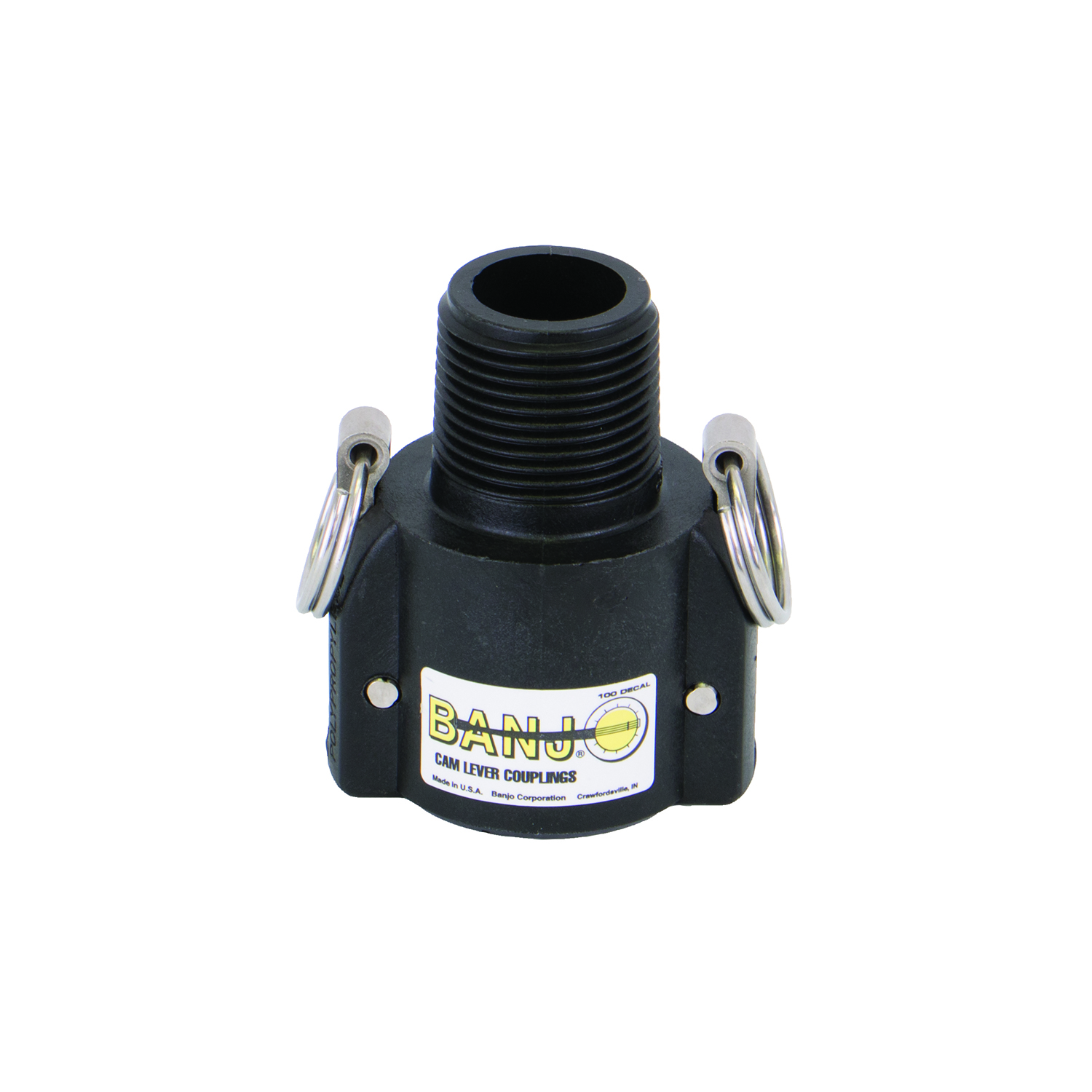PP Adapter 1-inch FQDC X 1-inch MBSP | 100BB | Banjo Corporation | Category-Adapter, Connector Type-Female QDC, Connector Type-Male BSP