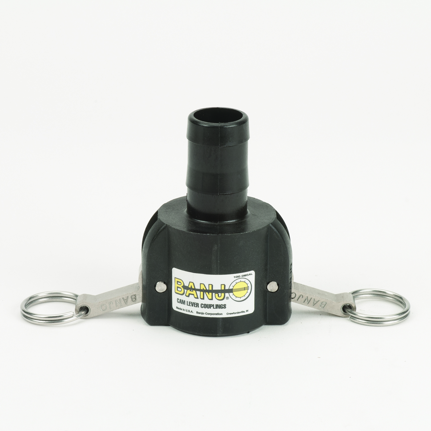 PP Adapter 1-inch HB X 1-inch FQDC | 100C | Banjo Corporation | Category-Adapter, Connector Type-Female QDC, Connector Type-HB