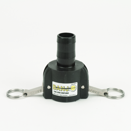 PP Adapter 1-inch HB X 1-inch FQDC | 100C | Banjo Corporation | Category-Adapter, Connector Type-Female QDC, Connector Type-HB