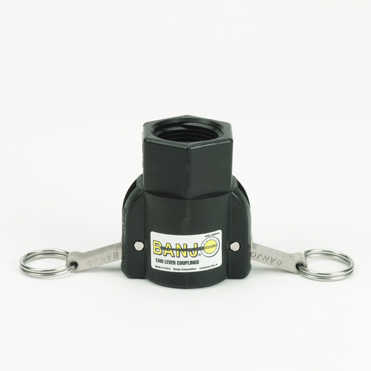 PP Adapter 1-inch FQDC X 1-inch FNPT | 100D | Banjo Corporation | Category-Adapter, Connector Type-Female NPT, Connector Type-Female QDC