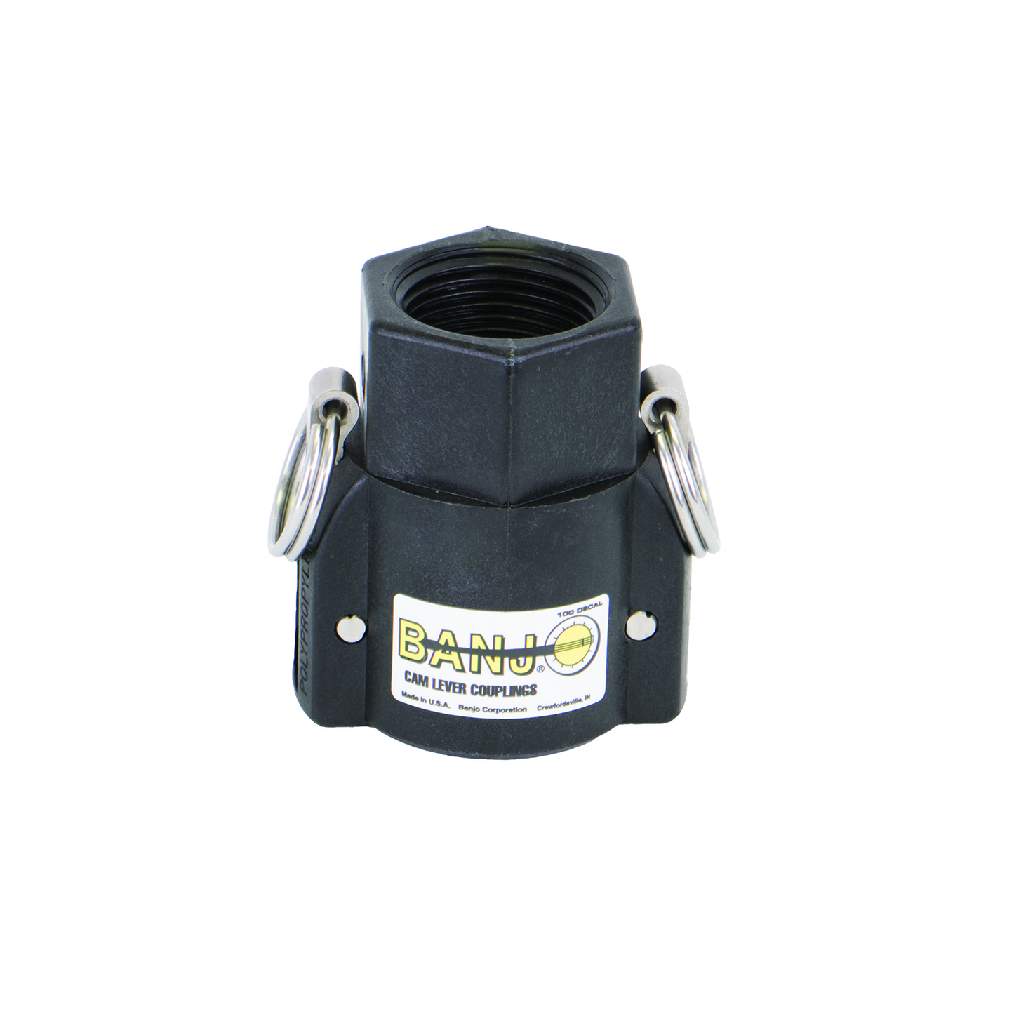 PP Adapter 1-inch FQDC X 1-inch FBSP | 100DB | Banjo Corporation | Category-Adapter, Connector Type-Female BSP, Connector Type-Female QDC