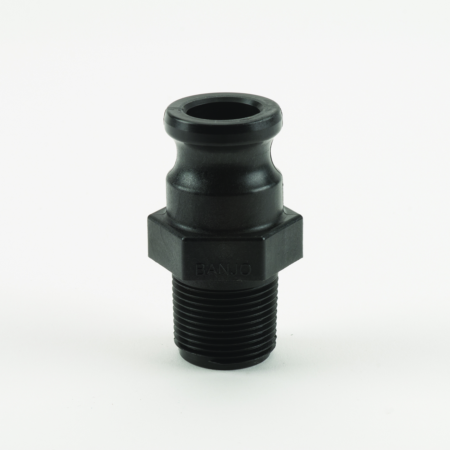 PP Adapter 1-inch MNPT X 1-inch MQDC | 100F | Banjo Corporation | Category-Adapter, Connector Type-Male NPT, Connector Type-Male QDC