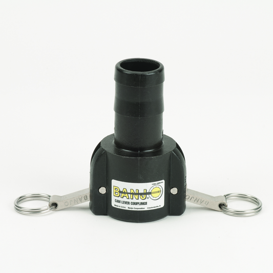 PP Adapter 1-inch FQDC X 1 1/4-inch HB | 125C | Banjo Corporation | Category-Adapter, Connector Type-Female QDC, Connector Type-HB