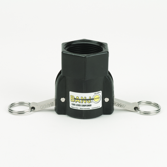 PP Adapter 1-inch FQDC X 1 1/4-inch FNPT | 125D | Banjo Corporation | Category-Adapter, Connector Type-Female NPT, Connector Type-Female QDC