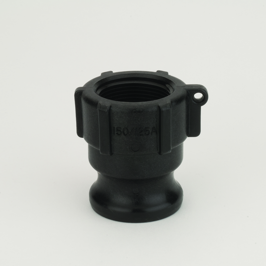 PP Adapter 1 1/4-inch FNPT X 1 1/2-inch MQDC | 150125A | Banjo Corporation | Category-Adapter, Connector Type-Female NPT, Connector Type-Male QDC