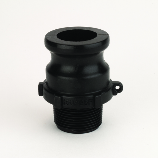 PP Adapter 1 1/4-inch MNPT X 1 1/2-inch MQDC | 150125F | Banjo Corporation | Category-Adapter, Connector Type-Male NPT, Connector Type-Male QDC