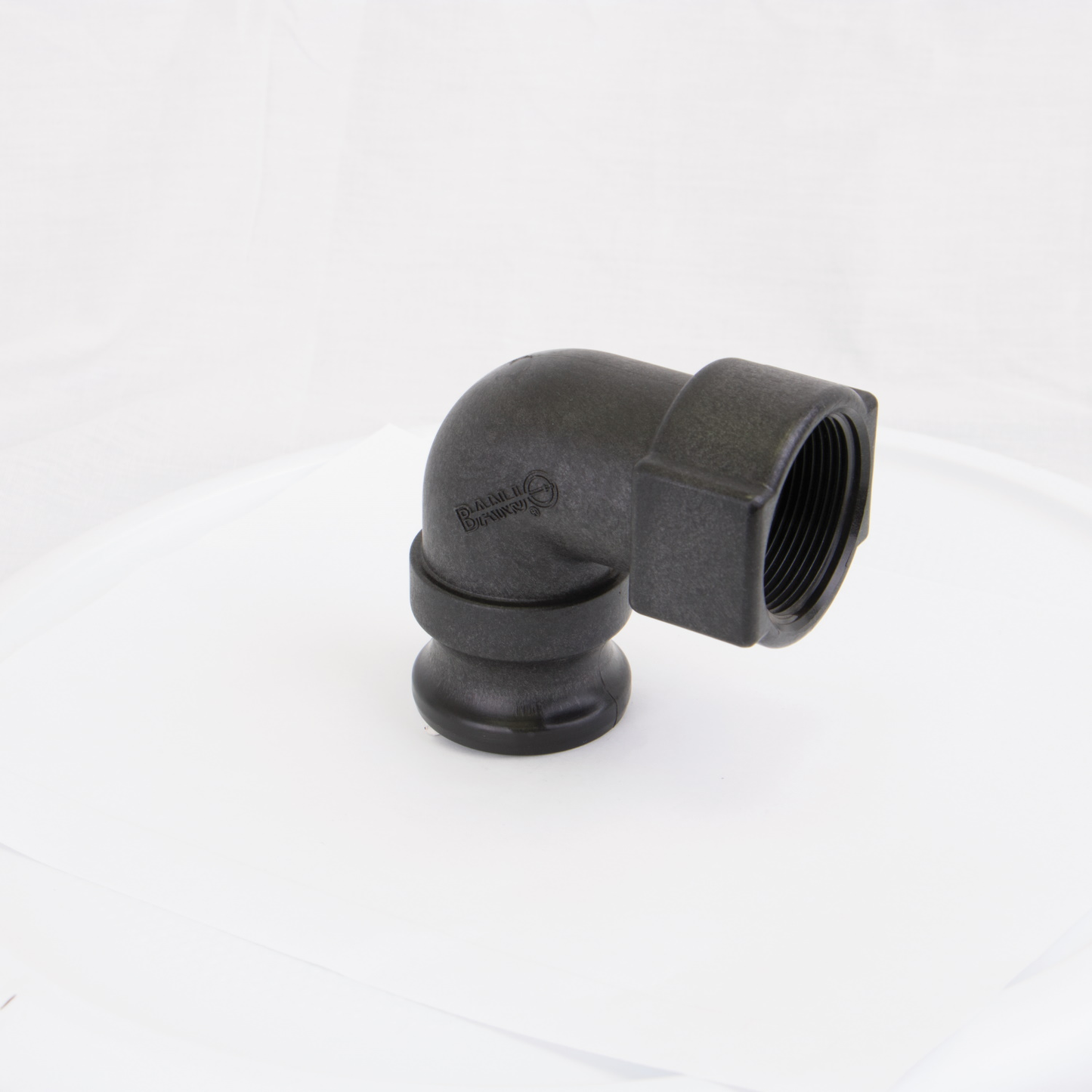 PP Elbow 90 DEG 1 1/2-inch MQDC X 1 1/2-inch FNPT | 150A90 | Banjo Corporation | Category-Elbow, Connector Type-Female NPT, Connector Type-Male QDC