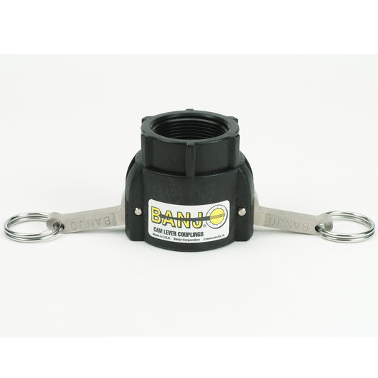 PP Adapter 1 1/2-inch FQDC X 1 1/2-inch FNPT | 150D | Banjo Corporation | Category-Adapter, Connector Type-Female NPT, Connector Type-Female QDC