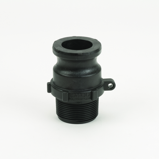 PP Adapter 1 1/2-inch MNPT X 1 1/2-inch MQDC | 150F | Banjo Corporation | Category-Adapter, Connector Type-Male NPT, Connector Type-Male QDC