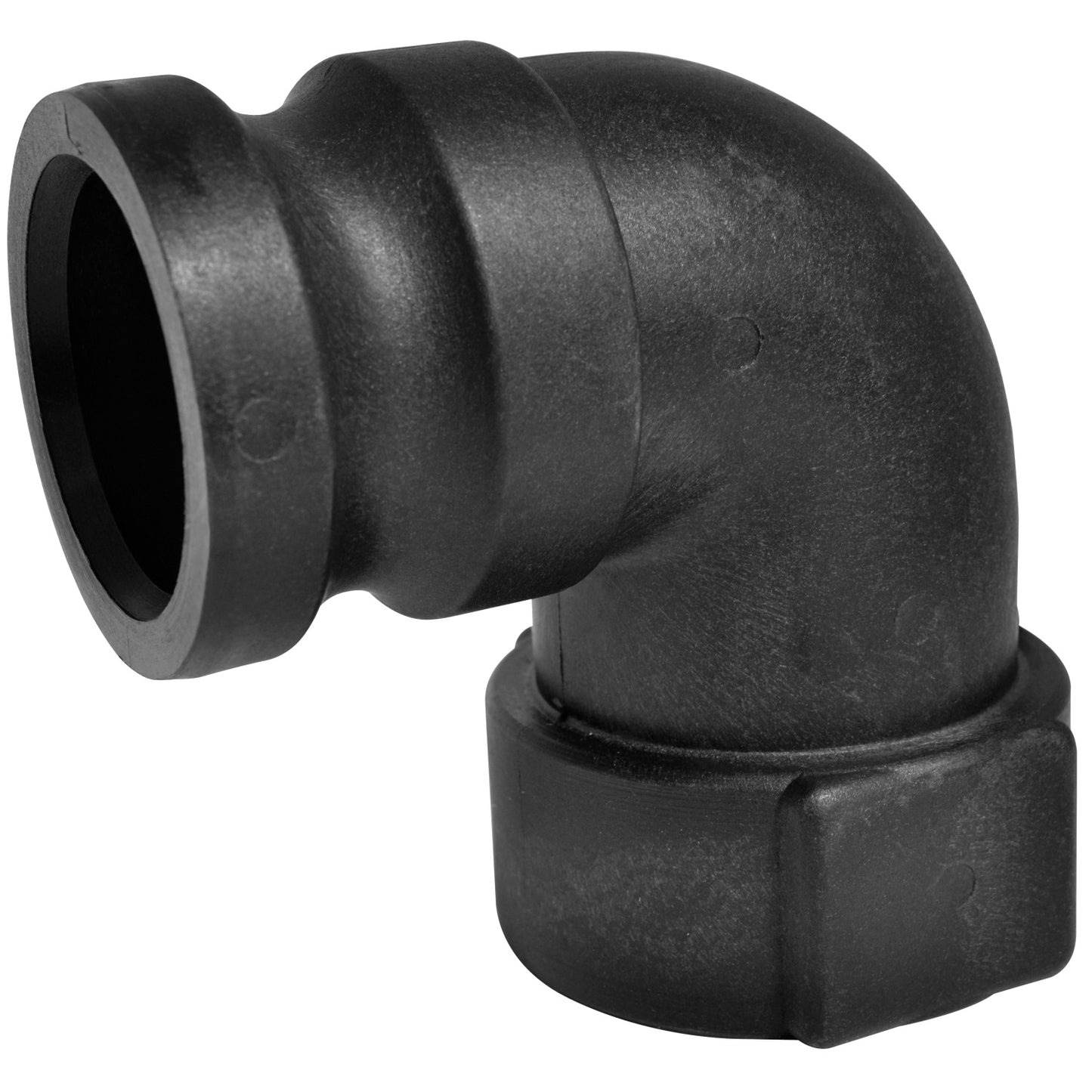 PP Elbow 90 DEG 2-inch MQDC X 2-inch FNPT | 200A90 | TerreMax | Category-Elbow, Connector Type-Female NPT, Connector Type-Male QDC