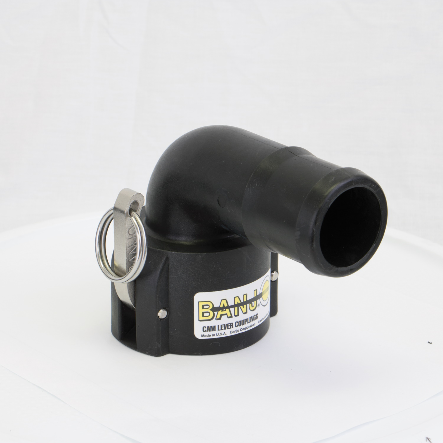 PP Elbow 90 DEG 2-inch FQDC X 2-inch HB | 200C90 | Banjo Corporation | Category-Elbow, Connector Type-Female QDC, Connector Type-HB