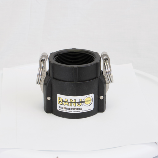 PP Adapter 2-inch FNPT X 2-inch FQDC | 200D | Banjo Corporation | Category-Adapter, Connector Type-Female NPT, Connector Type-Female QDC