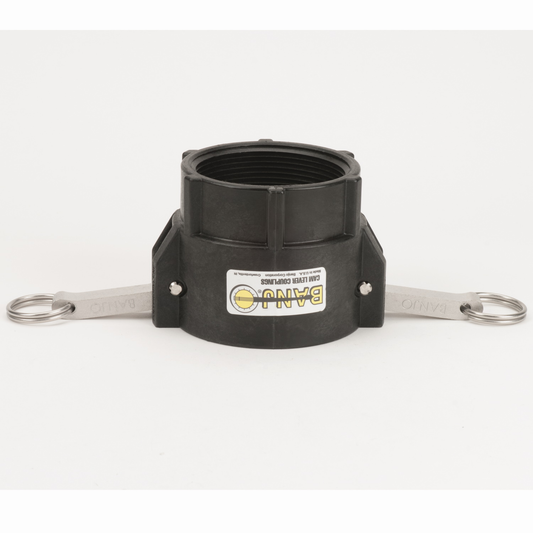 PP Adapter 3-inch FQDC X 3-inch FNPT | 300D | Banjo Corporation | Category-Adapter, Connector Type-Female NPT, Connector Type-Female QDC