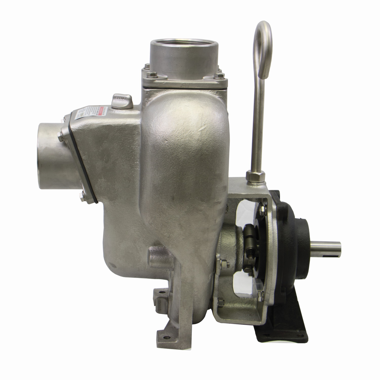 3-inch SS Bearing Pedestal w/ 1-inch Straight Shaft | 300PB-SS | Banjo Corporation | Category-Pump, Connector Type-Female NPT, Material-Stainless Steel