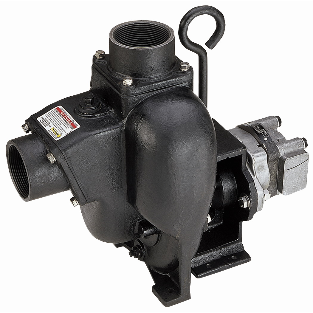 3-inch CI Pump w/ 21 HP Hydraulic Motor | 300PIHY | Banjo Corporation | Category-Pump, Connector Type-Female NPT, Material-Cast Iron
