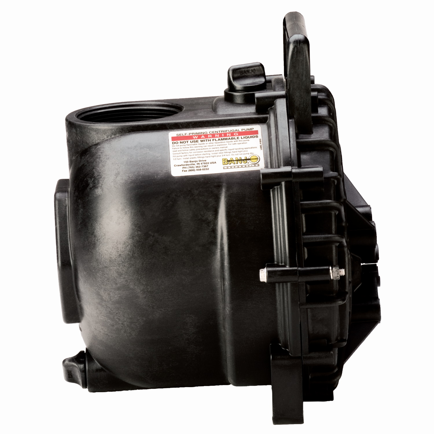 3-inch Poly Pump Only w/ 3/4-inch Shaft & 4VN Impeller | 300PO | Banjo Corporation | Category-Pump, Connector Type-Female NPT, Material-Polypropylene