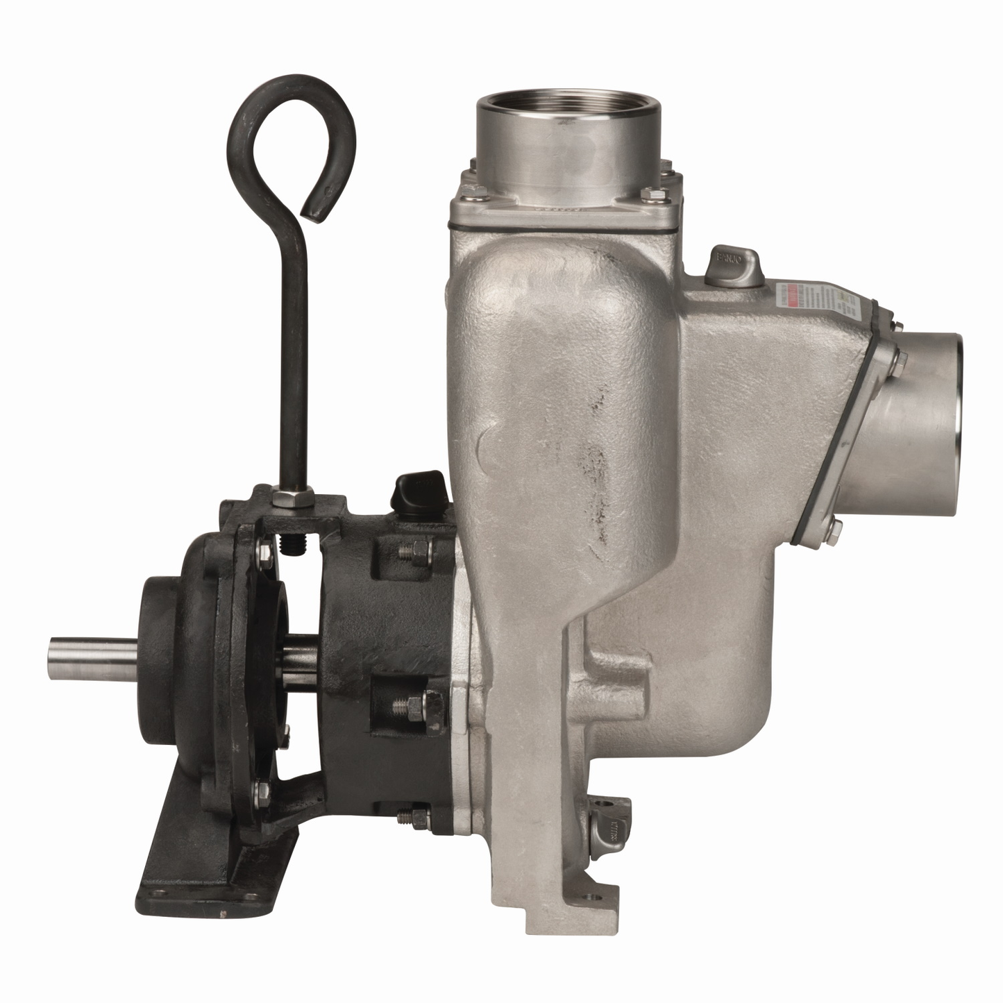 3-inch SS WS Pump w/ Bearing Pedestal | 301PBSSW | Banjo Corporation | Category-Pump, Connector Type-Female NPT, Material-Stainless Steel