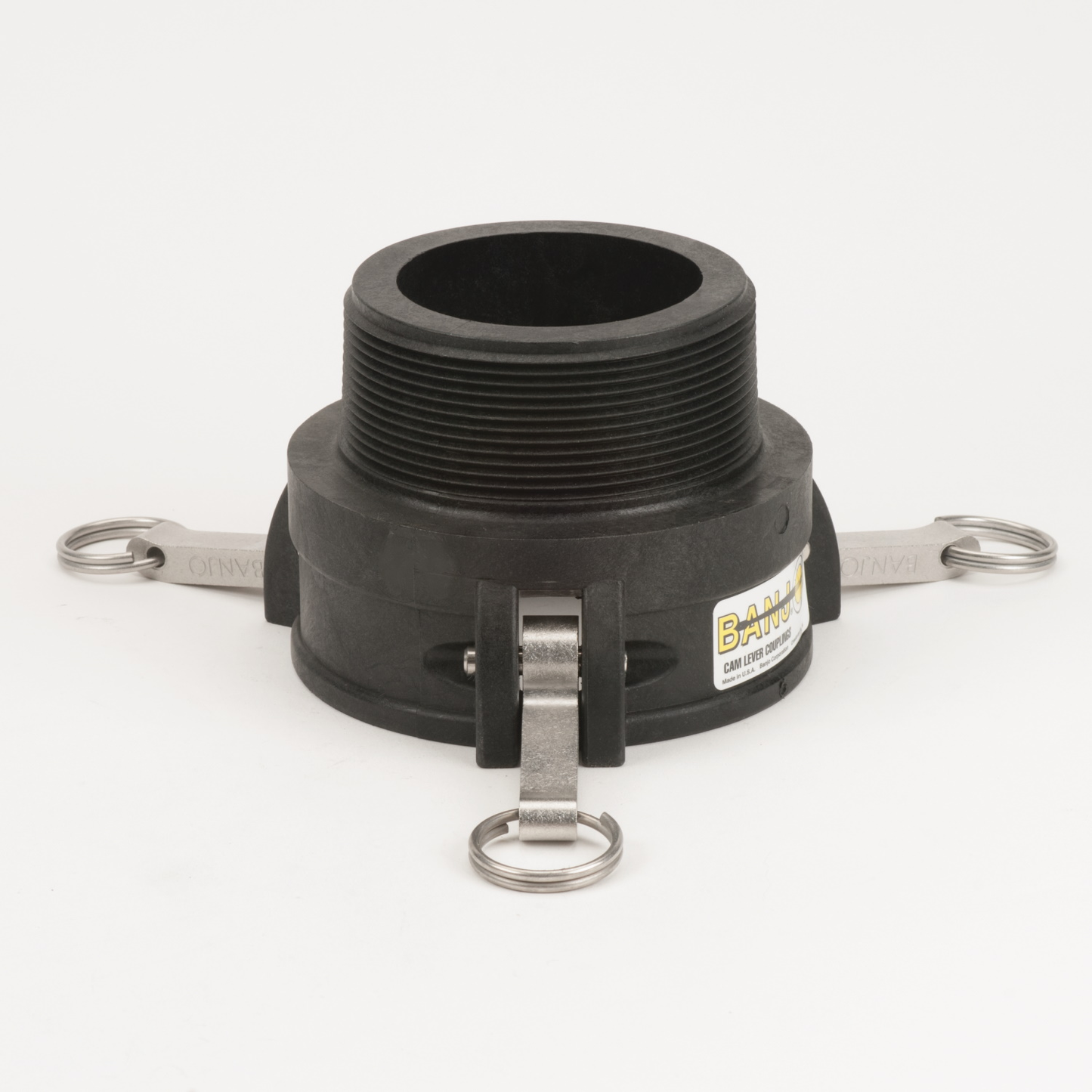 PP Adapter 4-inch FQDC X 4-inch MNPT | 400B | Banjo Corporation | Category-Adapter, Connector Type-Female QDC, Connector Type-Male NPT