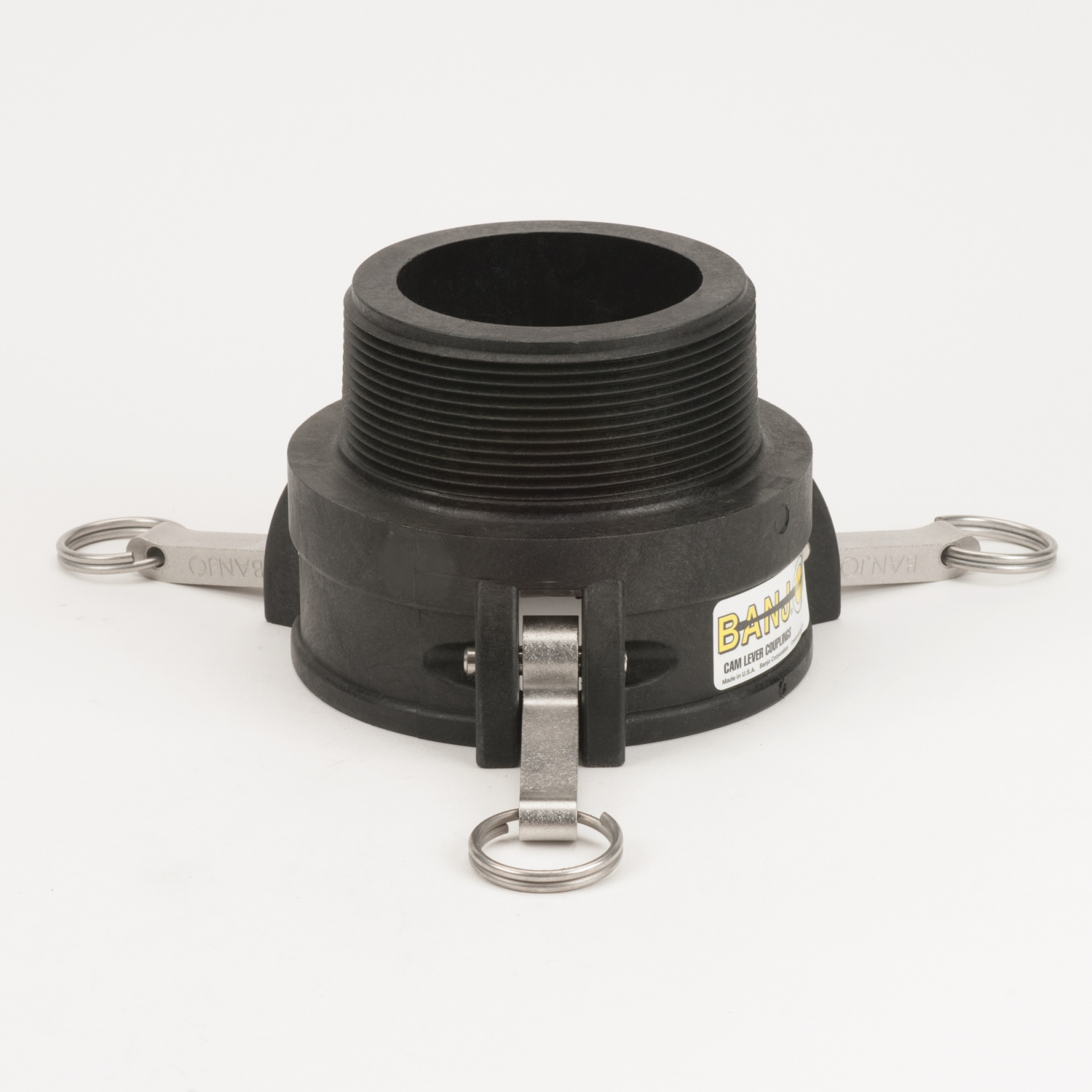 PP Adapter 4-inch FQDC X 4-inch MNPT | 400B | Banjo Corporation | Category-Adapter, Connector Type-Female QDC, Connector Type-Male NPT