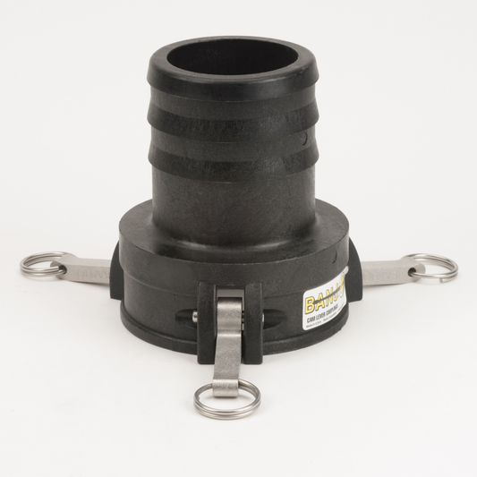 PP Adapter 4-inch FQDC X 4-inch HB | 400C | Banjo Corporation | Category-Adapter, Connector Type-Female QDC, Connector Type-HB