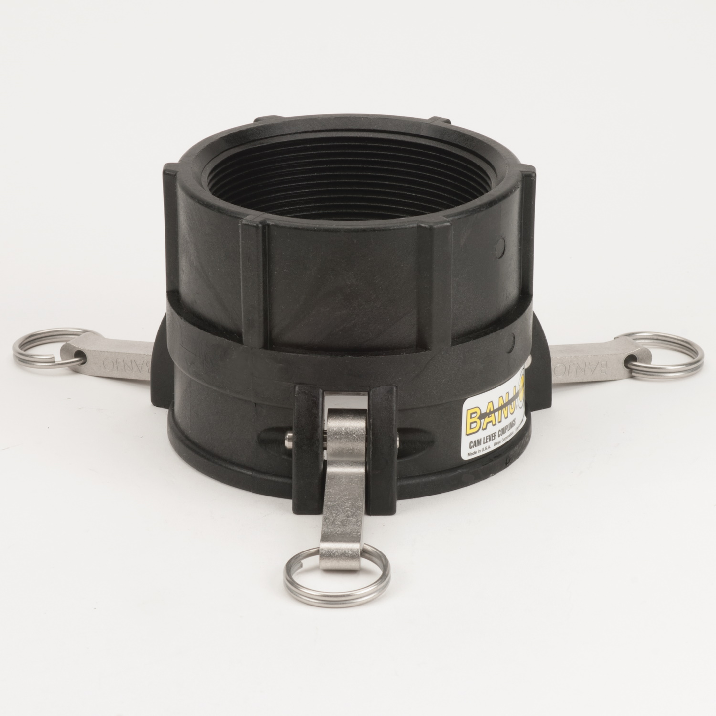 PP Adapter 4-inch FQDC X 4-inch FNPT | 400D | Banjo Corporation | Category-Adapter, Connector Type-Female NPT, Connector Type-Female QDC