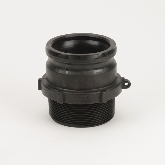 PP Adapter 4-inch MQDC X 4-inch MNPT | 400F | Banjo Corporation | Category-Adapter, Connector Type-Male NPT, Connector Type-Male QDC