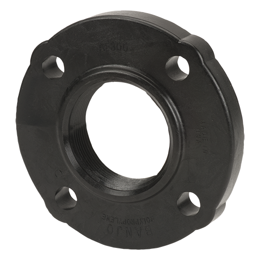 3-inch Female Threaded ANSI Flange | AF300 | Banjo Corporation | Category-Adapter, Connector Type-ANSI, Material-Polypropylene