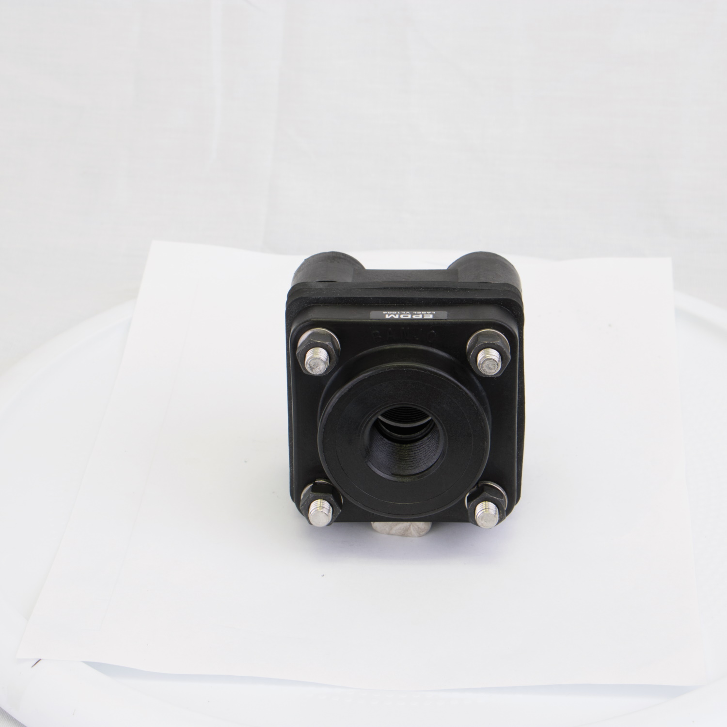 3/4-inch X 1-inch Threaded Bolted Tank Flange w/ EPDM Gasket | BF075 | Banjo Corporation | Category-Bulkhead, Connector Type-Female NPT, Material-Polypropylene