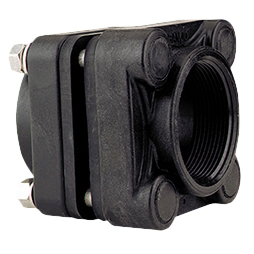 2-inch Bolted Flange 3-inch All Thread Bolts | BF230 | Banjo Corporation | Category-Bulkhead, Connector Type-Female NPT, Material-Polypropylene