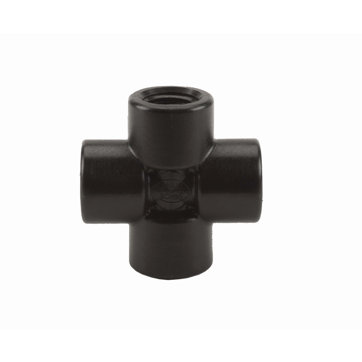 1/2-inch Poly Cross | CR050 | Banjo Corporation | Category-Cross, Connector Type-Female NPT, Material-Polypropylene