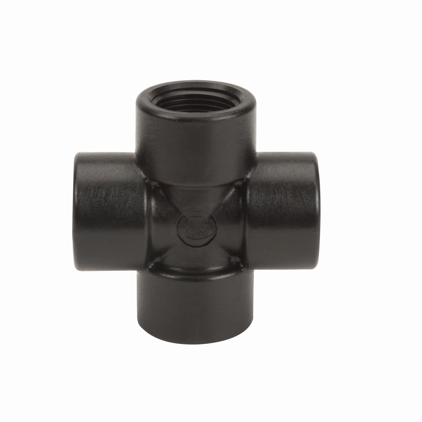 1-inch Poly Cross | CR100 | Banjo Corporation | Category-Cross, Connector Type-Female NPT, Material-Polypropylene