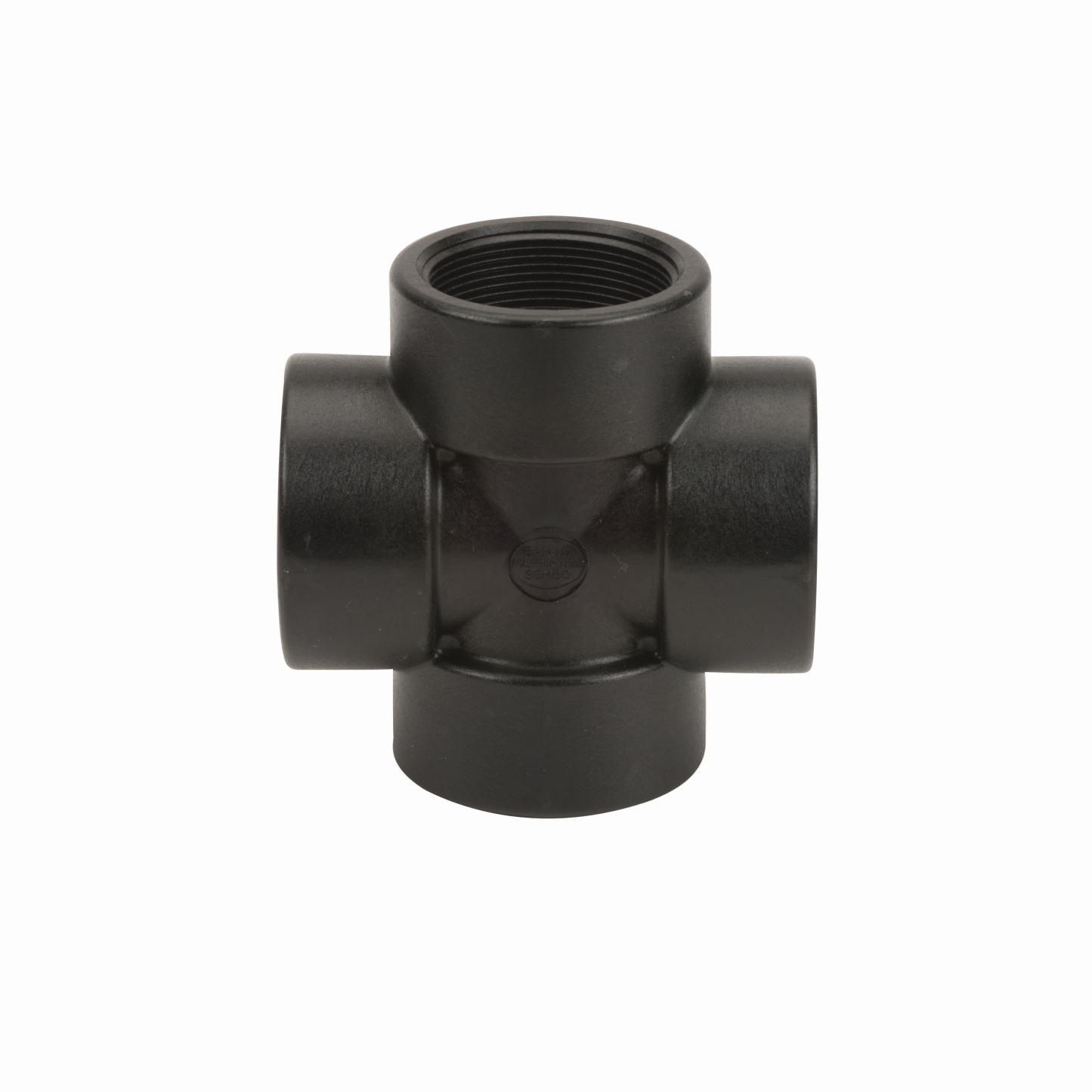 2-inch Poly Cross | CR200 | Banjo Corporation | Category-Cross, Connector Type-Female NPT, Material-Polypropylene