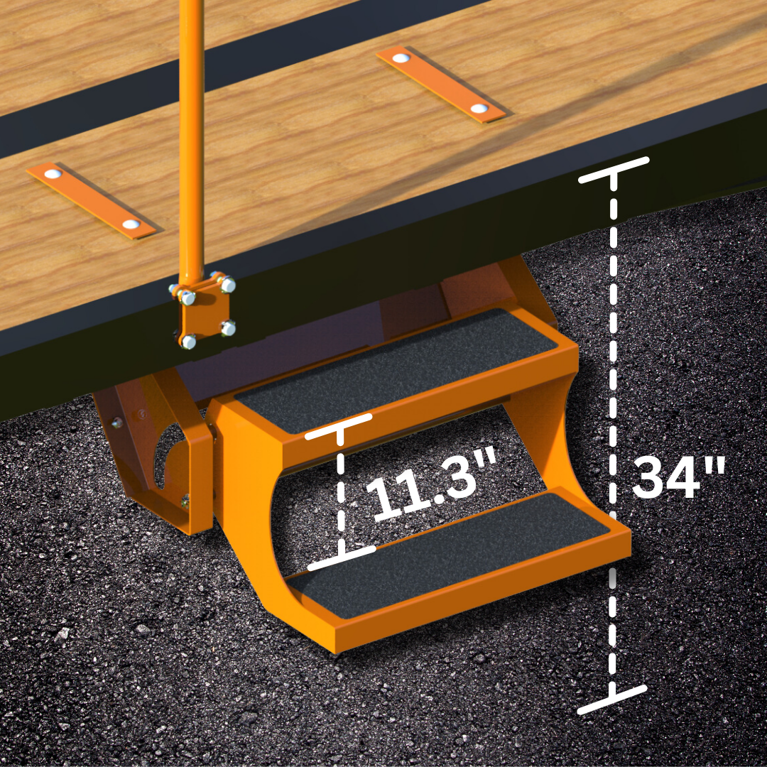 Trailer Steps (34-inch Deck Height) | ECM400055 | PhiBer | Category-Steps