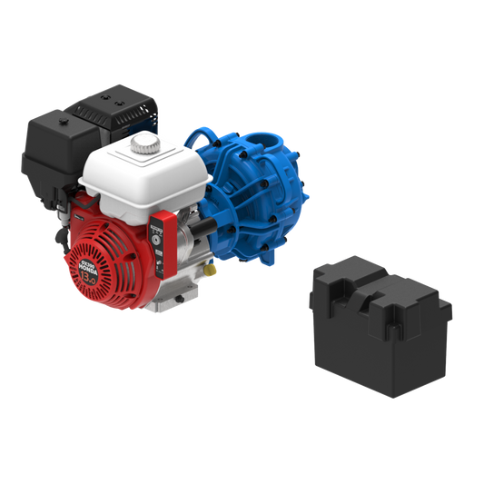 John Blue Poly Pump w/ 13HP Honda Engine, Electric Start & Battery