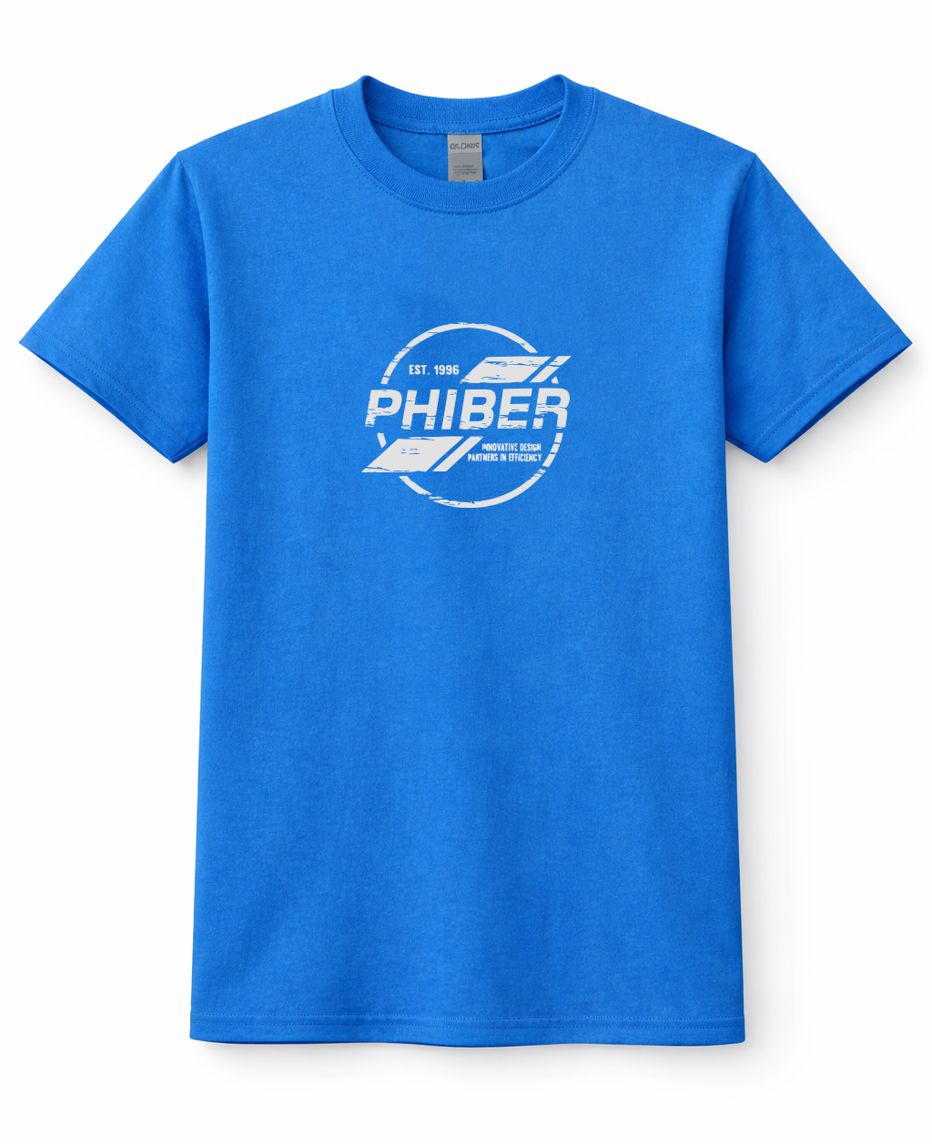 PhiBer Youth Teal Blue T-Shirt - L - Ultra Cotton