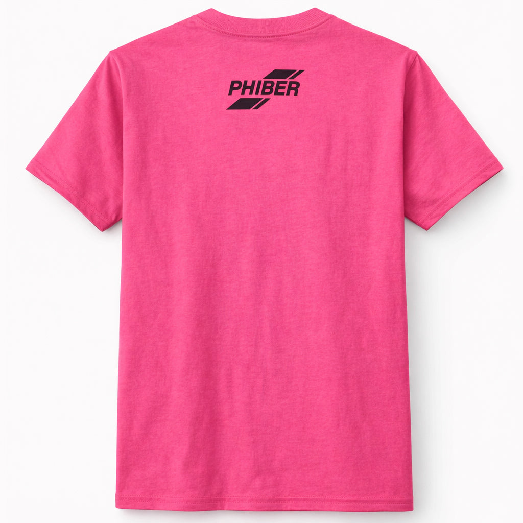 PhiBer Adult Keep Calm and Stack On Bright Pink T-Shirt - S - Ultra Cotton