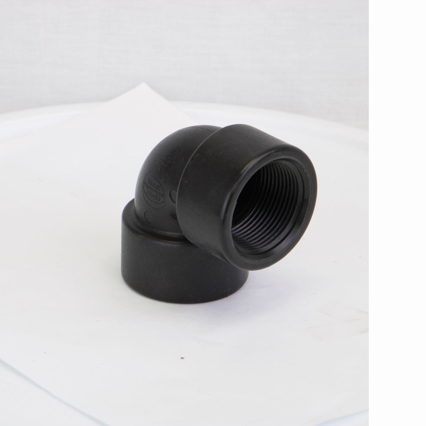 PP Elbow 90 DEG 1 1/4-inch FNPT X 1 1/4-inch FNPT | EL125-90 | Banjo Corporation | Category-Elbow, Connector Type-Female NPT, Material-Polypropylene