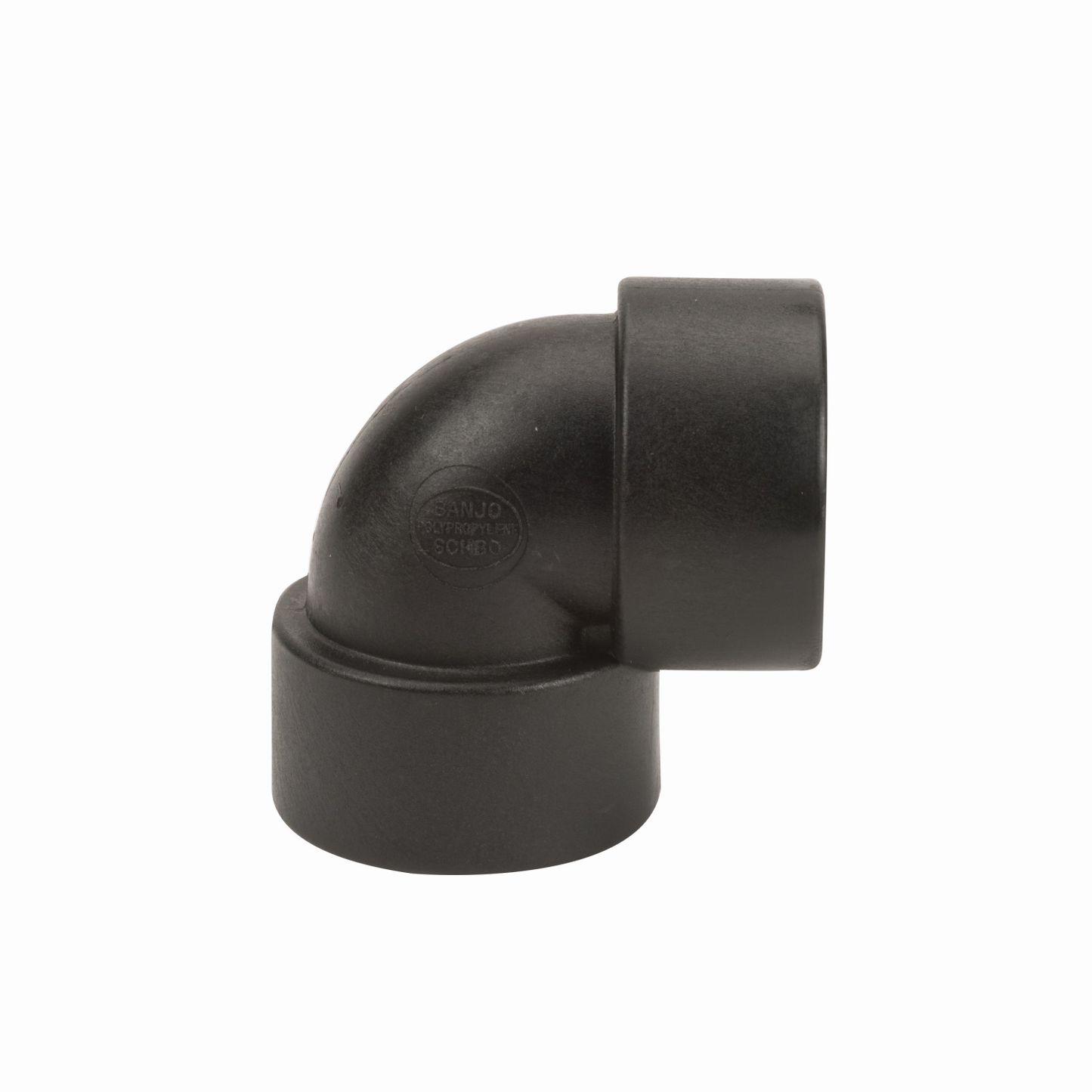 PP Elbow 90 DEG 1 1/2-inch FNPT X 1 1/2-inch FNPT | EL150-90 | Banjo Corporation | Category-Elbow, Connector Type-Female NPT, Material-Polypropylene