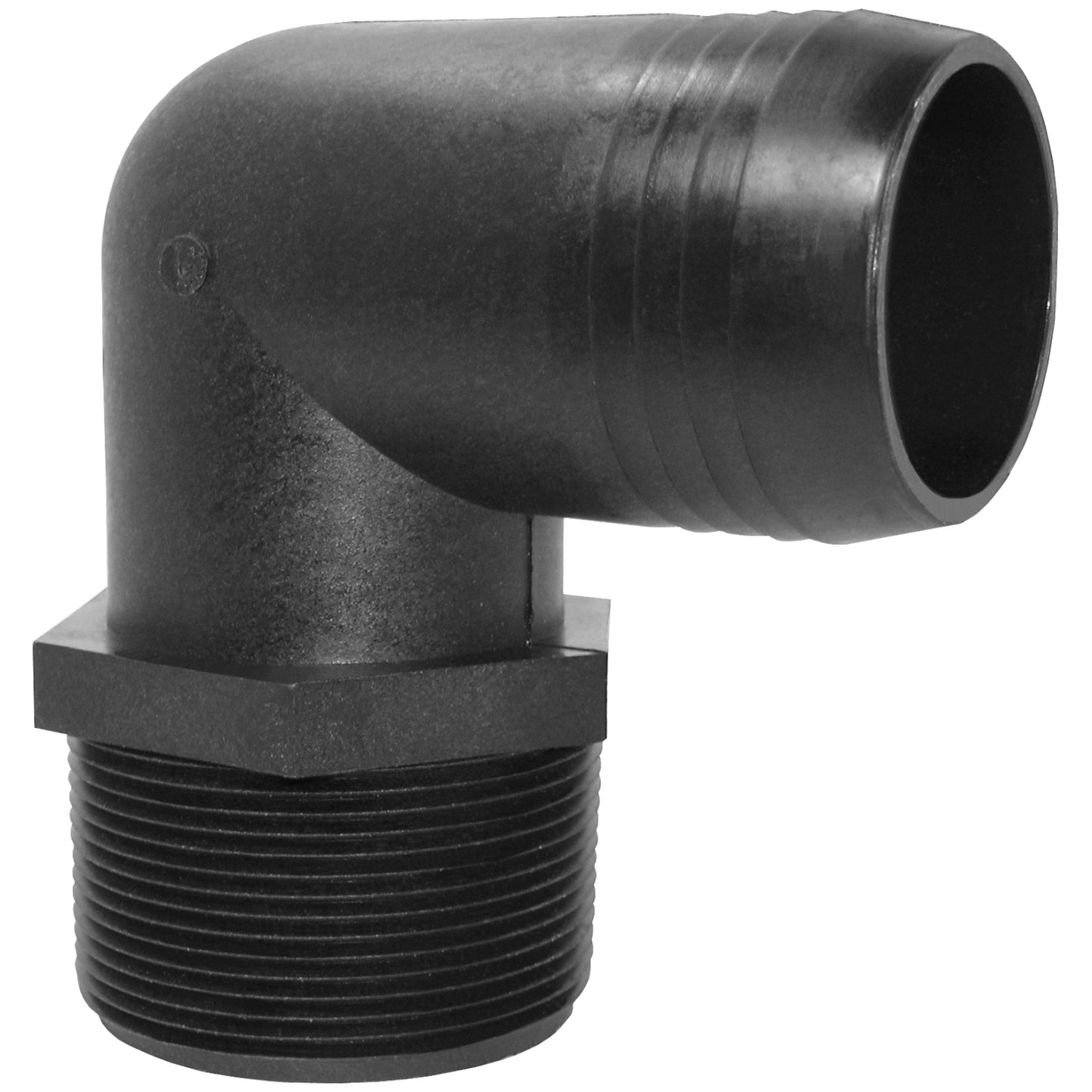PP Elbow 3/4-inch MNPT X 3/4-inch HB | EL3458P | TerreMax | Category-Elbow, Connector Type-HB, Connector Type-Male NPT