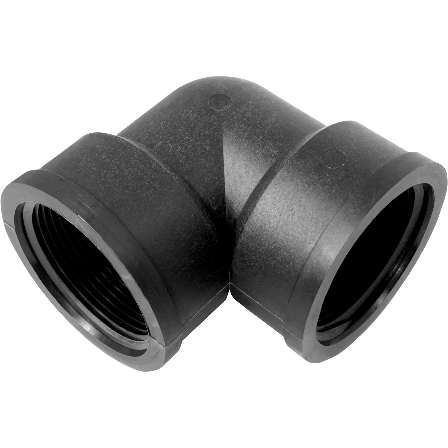 PP Elbow 2-inch FNPT X 2-inch FNPT | ELF200P | TerreMax | Category-Elbow, Connector Type-Female NPT, Material-Polypropylene
