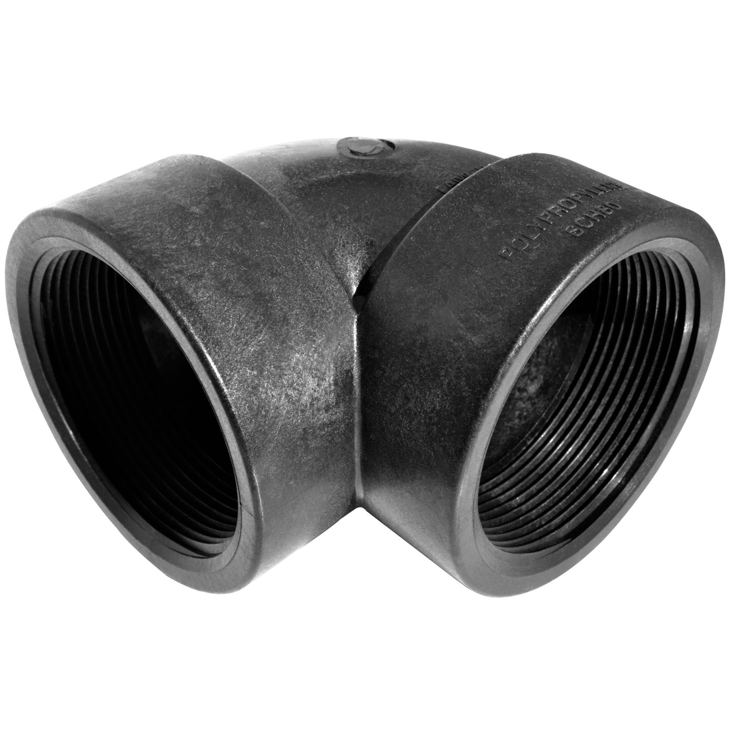 PP Elbow 3-inch FNPT X 3-inch FNPT | ELF300P | TerreMax | Category-Elbow, Connector Type-Female NPT, Material-Polypropylene