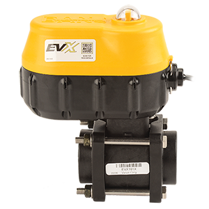 1-inch EVX NPT Bolted 3/4-inch SEC WWC 3W | EVX101 | Banjo Corporation | Category-Valve, Connector Type-Female NPT, Material-Polypropylene
