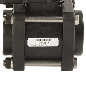 1 1/2-inch EVX FP NPT Bolted Valve Only | EVX151X | Banjo Corporation | Category-Valve, Connector Type-Female NPT, Material-Polypropylene