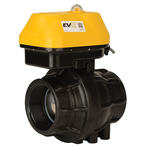 3-inch EVX FP NPT 4SEC 4W Regulating | EVXR300 | Banjo Corporation | Category-Valve, Connector Type-Female NPT, Material-Polypropylene