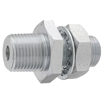 STEEL BULKHEAD FITTING 1/2-inch 3/8-inch 2.13-inch | G0816BH-08-06 | Greenline Hose & Fittings | Category-Bulkhead, Connector Type-Female NPT, Connector Type-Male NPT