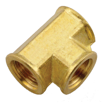 FEMALE PIPE TEE 1/4-inch X 1/8-inch | G08T88B-04-02 | Greenline Hose & Fittings | Category-Tee, Connector Type-Female NPT, Material-Brass